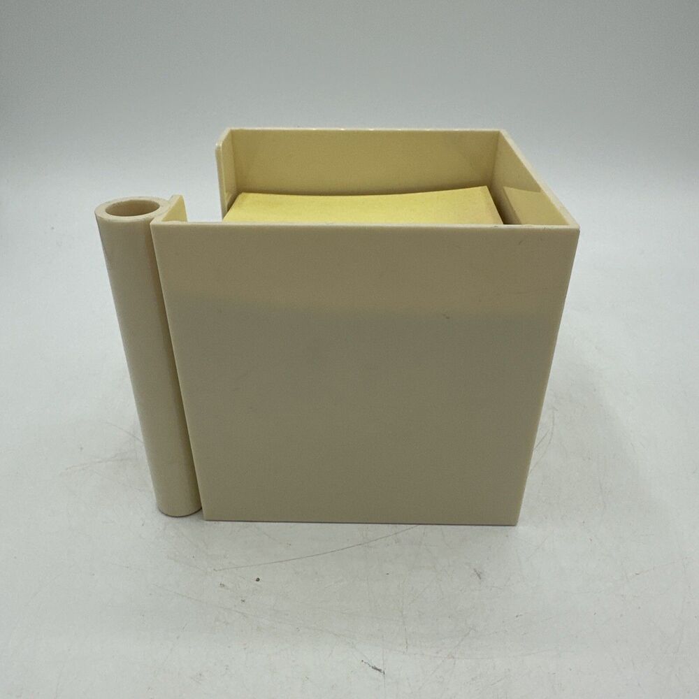 Vintage Notepad Plastic Paper Pen Holder Desk Organizer Stationery - Picture 3 of 13